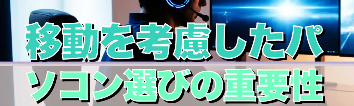 移動を考慮したパソコン選びの重要性