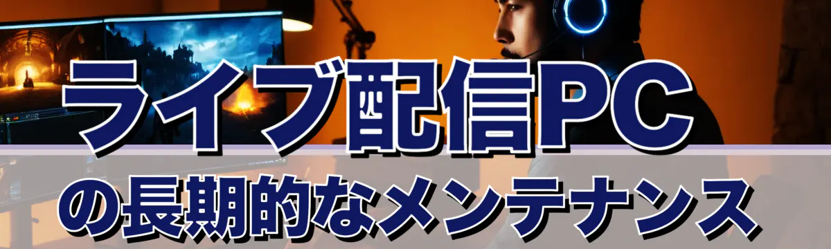 ライブ配信PCの長期的なメンテナンス