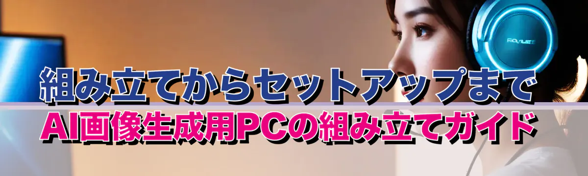 組み立てからセットアップまで AI画像生成用PCの組み立てガイド