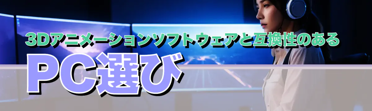 3Dアニメーションソフトウェアと互換性のあるPC選び