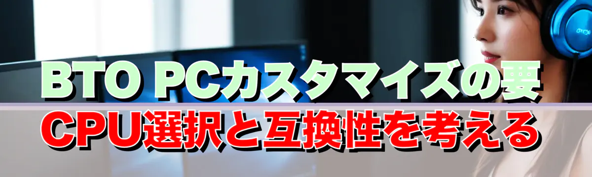 BTO PCカスタマイズの要 CPU選択と互換性を考える