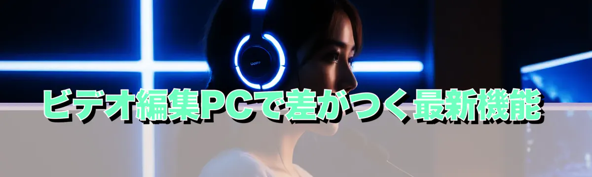 ビデオ編集PCで差がつく最新機能