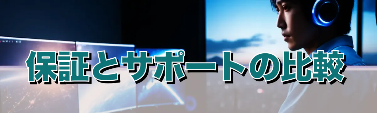 保証とサポートの比較