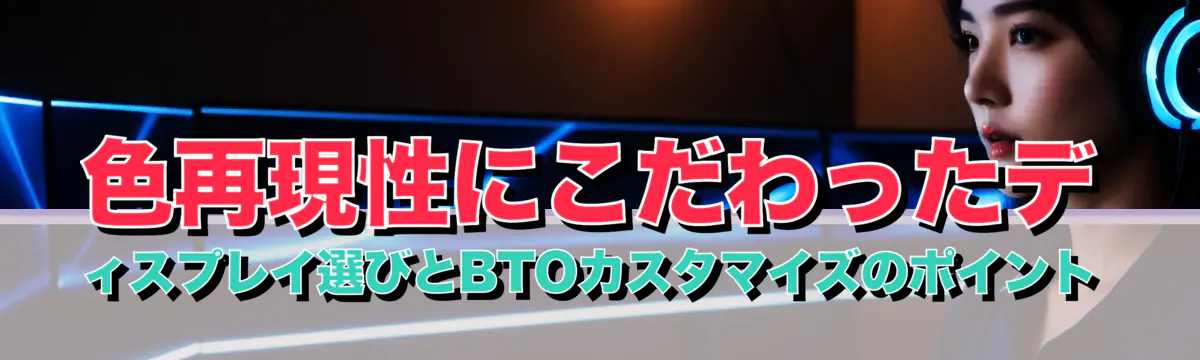 色再現性にこだわったディスプレイ選びとBTOカスタマイズのポイント