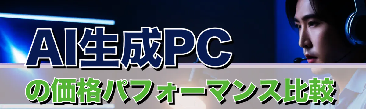 AI生成PCの価格パフォーマンス比較