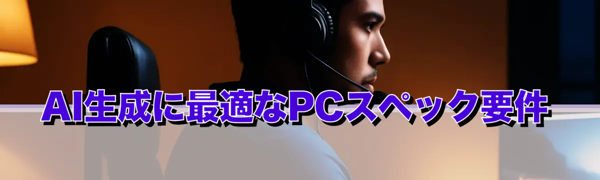 AI生成に最適なPCスペック要件