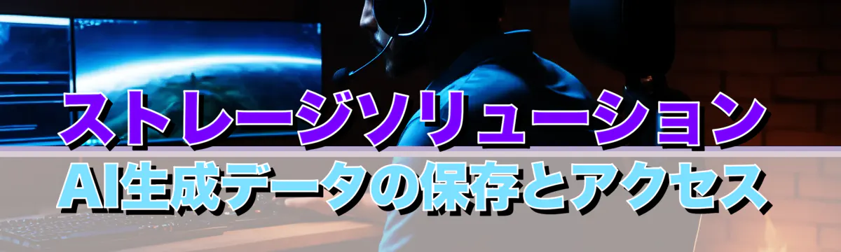 ストレージソリューション AI生成データの保存とアクセス