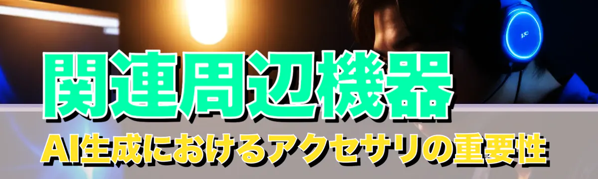 関連周辺機器 AI生成におけるアクセサリの重要性