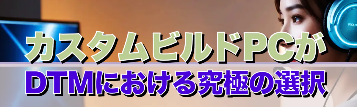 カスタムビルドPCがDTMにおける究極の選択