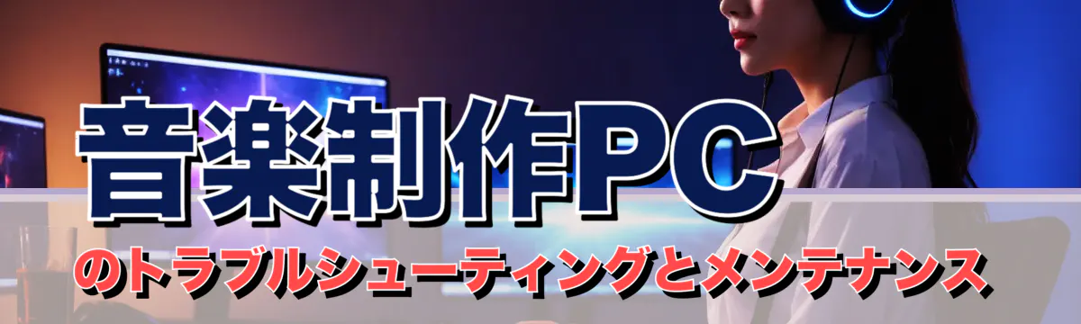 音楽制作PCのトラブルシューティングとメンテナンス