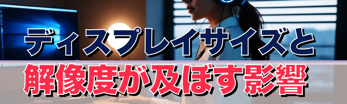 ディスプレイサイズと解像度が及ぼす影響