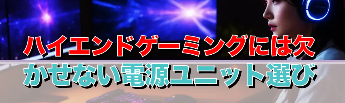 ハイエンドゲーミングには欠かせない電源ユニット選び
