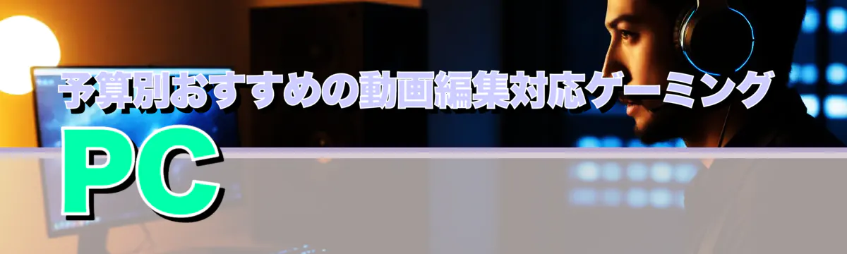 予算別おすすめの動画編集対応ゲーミングPC