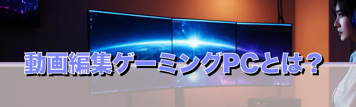 動画編集ゲーミングPCとは?