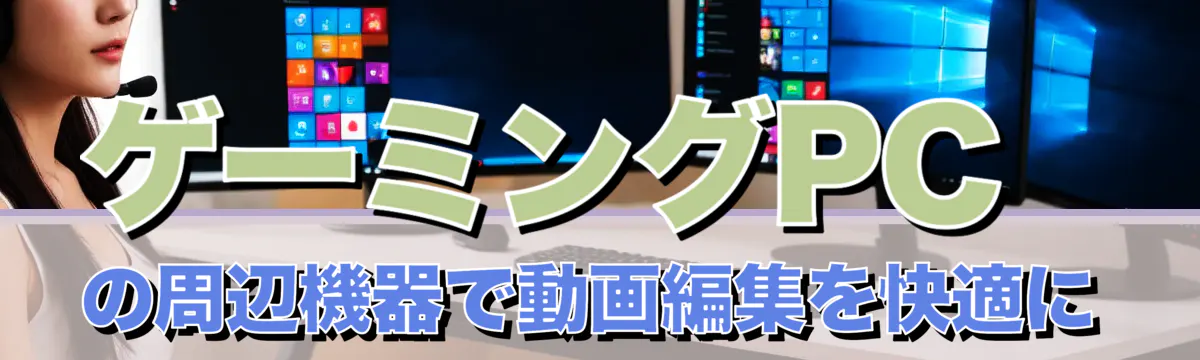 ゲーミングPCの周辺機器で動画編集を快適に