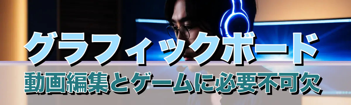 グラフィックボード 動画編集とゲームに必要不可欠
