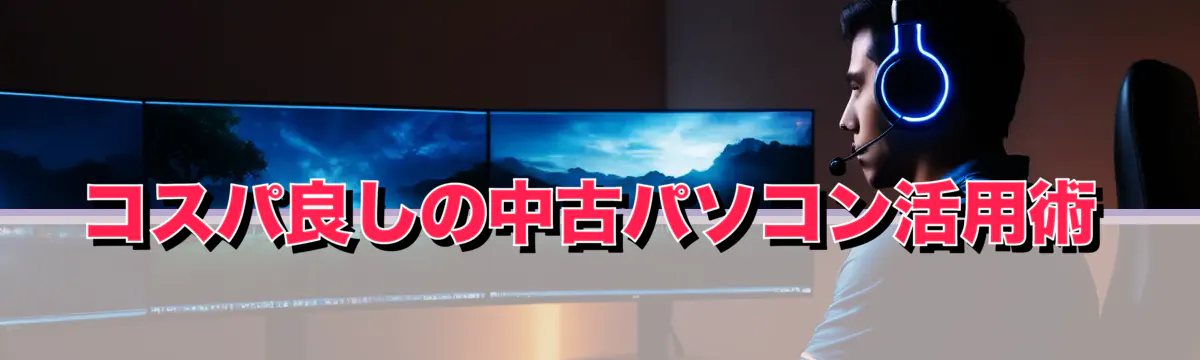 コスパ良しの中古パソコン活用術