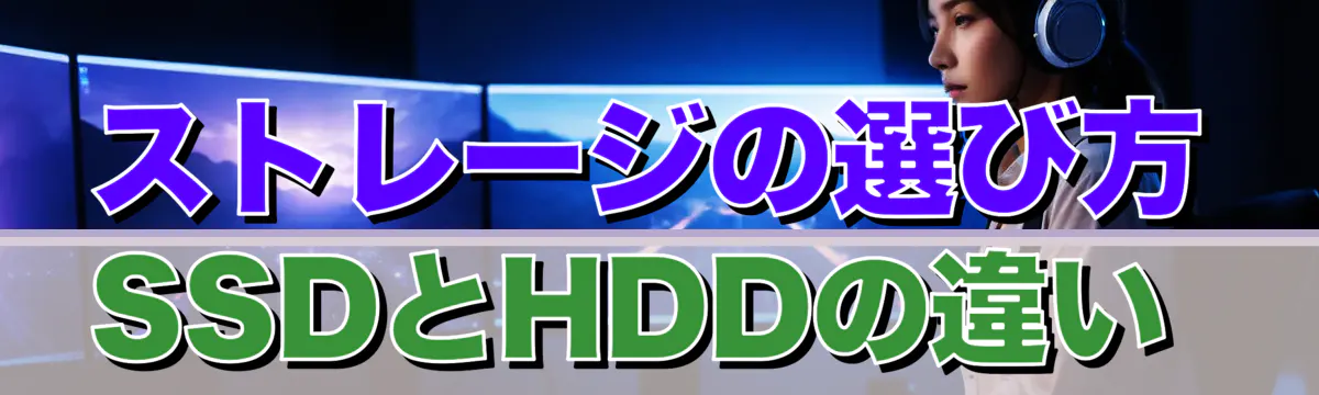 ストレージの選び方 SSDとHDDの違い 
