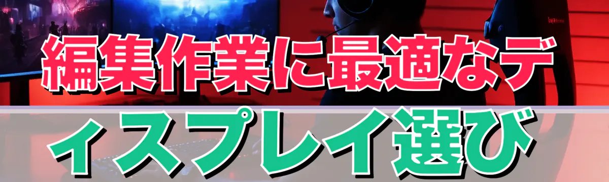 編集作業に最適なディスプレイ選び 
