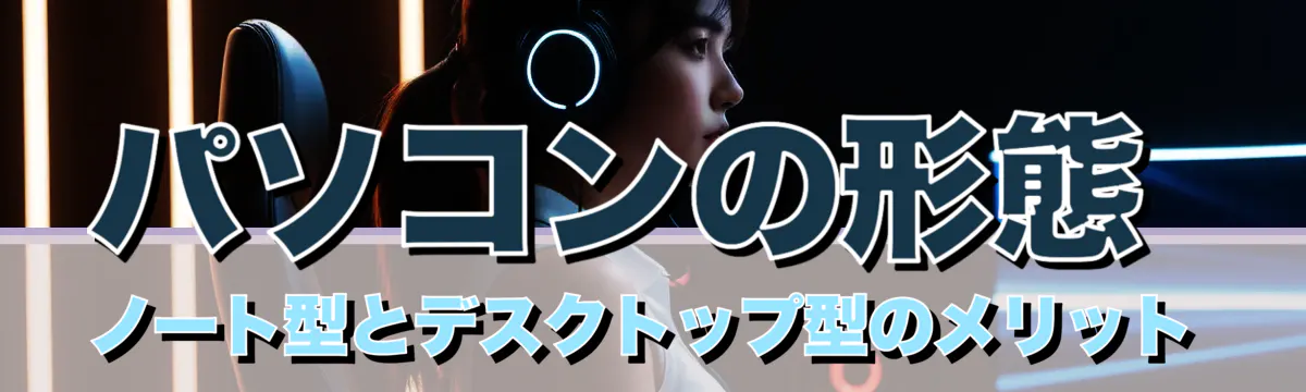 パソコンの形態 ノート型とデスクトップ型のメリット