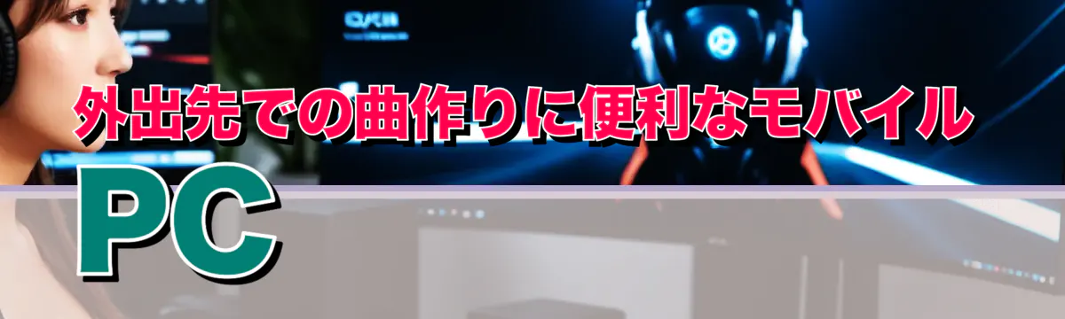 外出先での曲作りに便利なモバイルPC