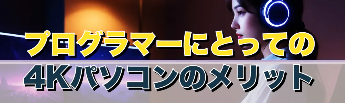 プログラマーにとっての4Kパソコンのメリット