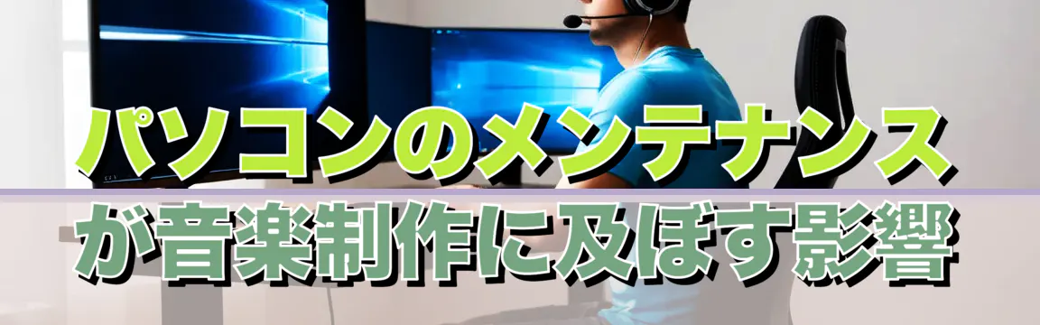 パソコンのメンテナンスが音楽制作に及ぼす影響
