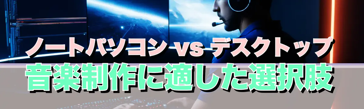 ノートパソコン vs デスクトップ 音楽制作に適した選択肢