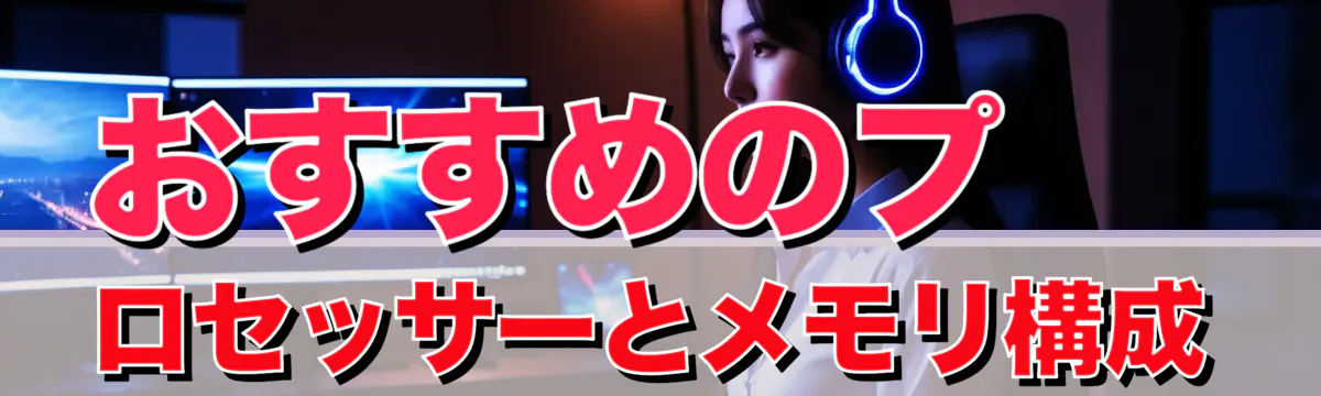 おすすめのプロセッサーとメモリ構成