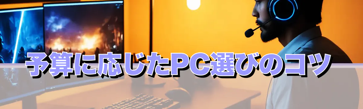 予算に応じたPC選びのコツ