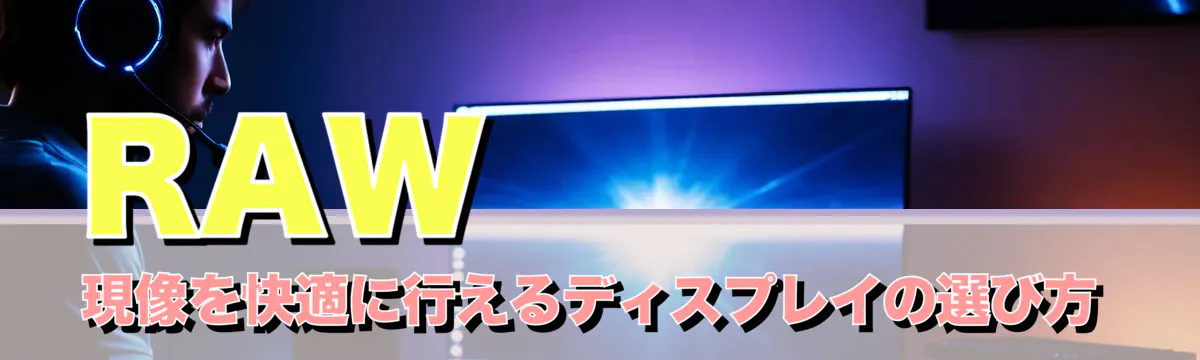 RAW現像を快適に行えるディスプレイの選び方