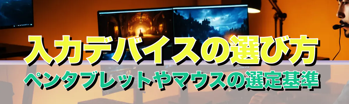 入力デバイスの選び方 ペンタブレットやマウスの選定基準

