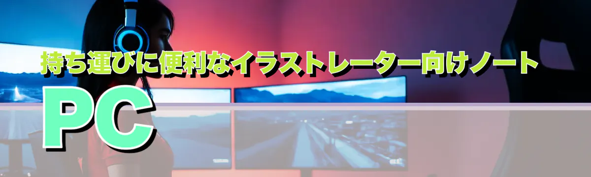 持ち運びに便利なイラストレーター向けノートPC