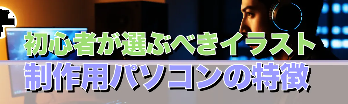 初心者が選ぶべきイラスト制作用パソコンの特徴 
