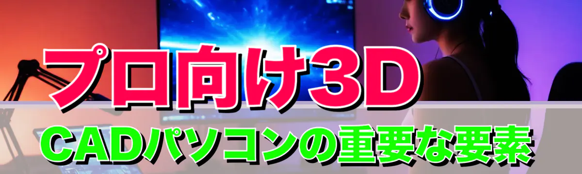 プロ向け3D CADパソコンの重要な要素