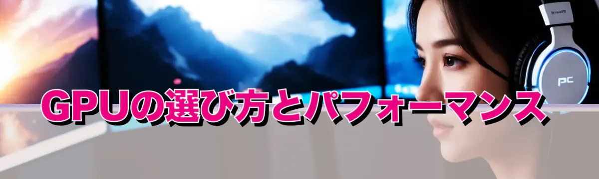GPUの選び方とパフォーマンス