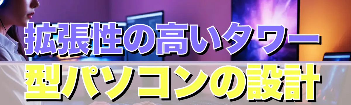拡張性の高いタワー型パソコンの設計