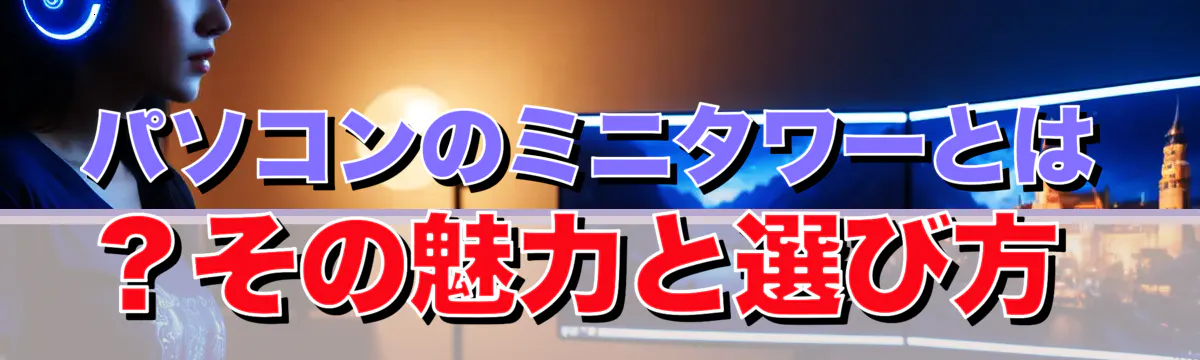 パソコンのミニタワーとは？その魅力と選び方 
