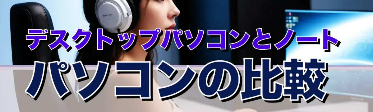 デスクトップパソコンとノートパソコンの比較
