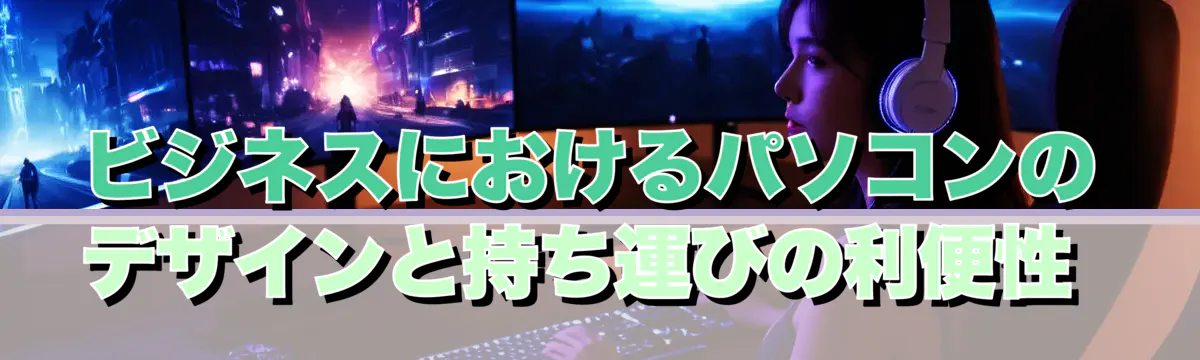 ビジネスにおけるパソコンのデザインと持ち運びの利便性 
