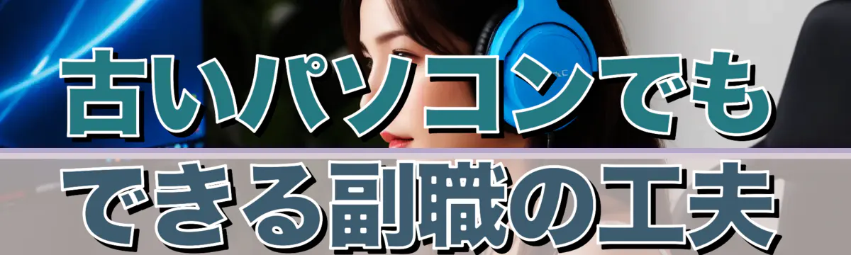 古いパソコンでもできる副職の工夫