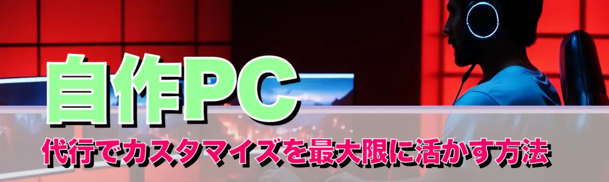 自作PC代行でカスタマイズを最大限に活かす方法
