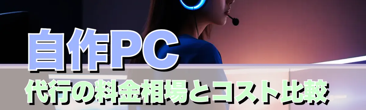 自作PC代行の料金相場とコスト比較 
