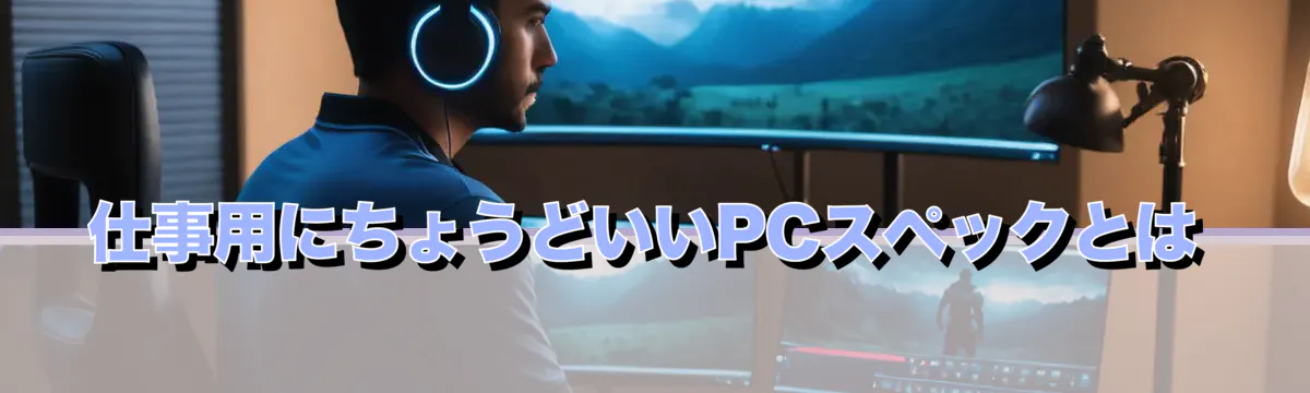 仕事用にちょうどいいPCスペックとは