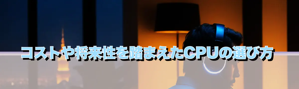 コストや将来性を踏まえたCPUの選び方