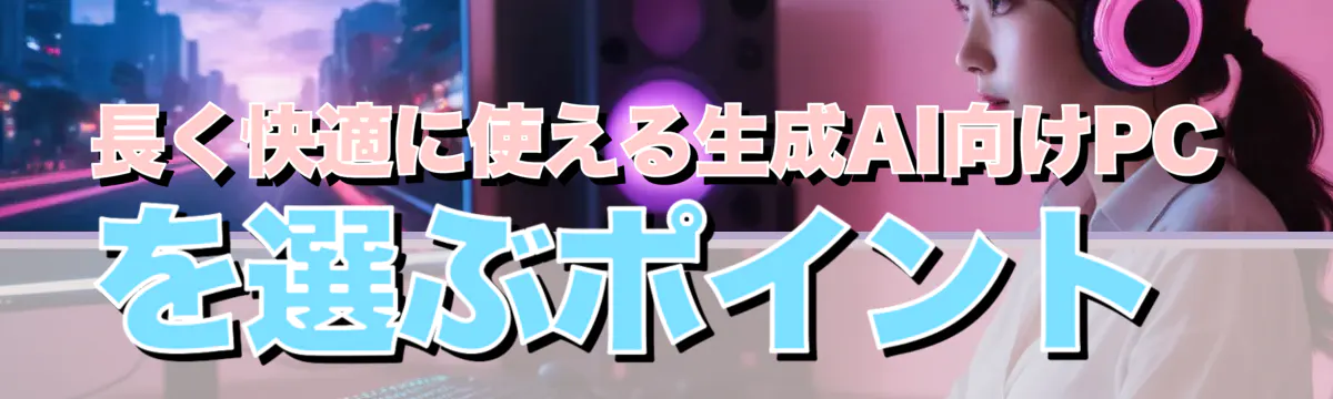 長く快適に使える生成AI向けPCを選ぶポイント