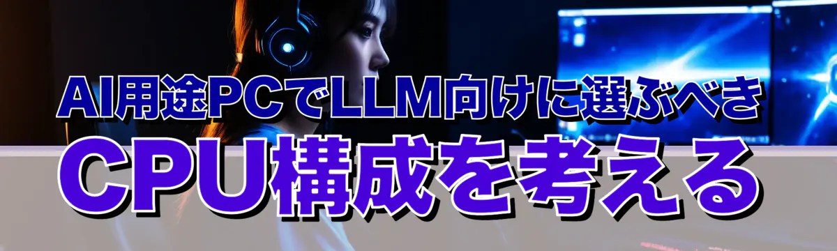 AI用途PCでLLM向けに選ぶべきCPU構成を考える