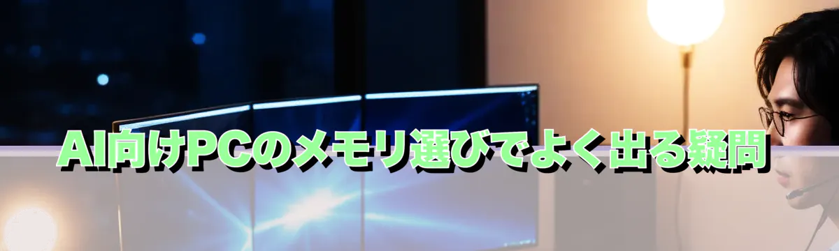 AI向けPCのメモリ選びでよく出る疑問