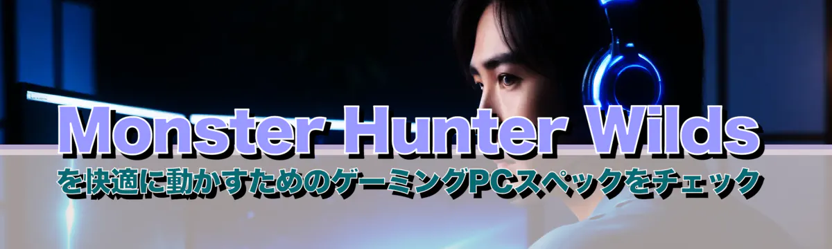Monster Hunter Wilds を快適に動かすためのゲーミングPCスペックをチェック
