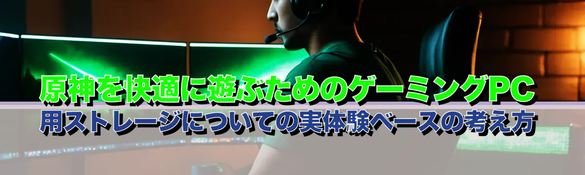 原神を快適に遊ぶためのゲーミングPC用ストレージについての実体験ベースの考え方